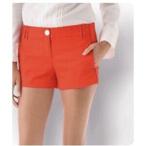 Tory Burch Shorts Red  Orange Cotton Size 6